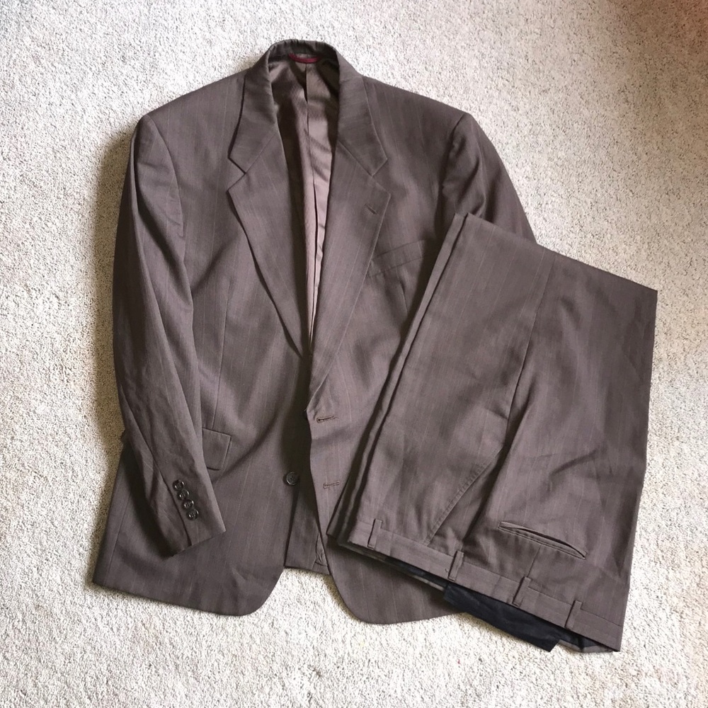 Hart Schaffner Marx Men’s Brown Suit 46R